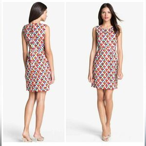 Kate Spade New York Abbey Geometric Print Sheath Dress